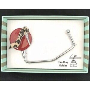 Spring Street Handbag Holder High Heel AB Crystals New Box Great GIFT